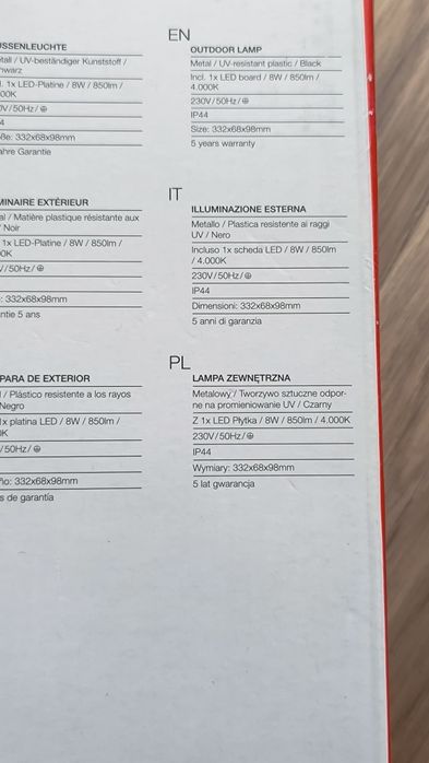 Lampy zewnętrzne Telefunken bristol NOWE !!