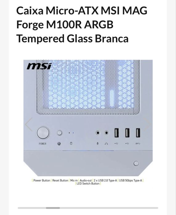 Caixa Forge M100R ARGB