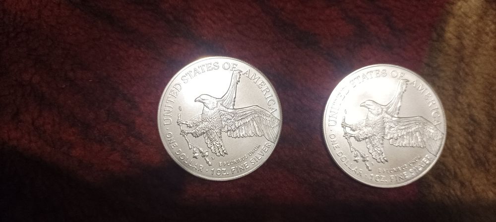 Срібні монети Орел 999 1 унція 2025 рік