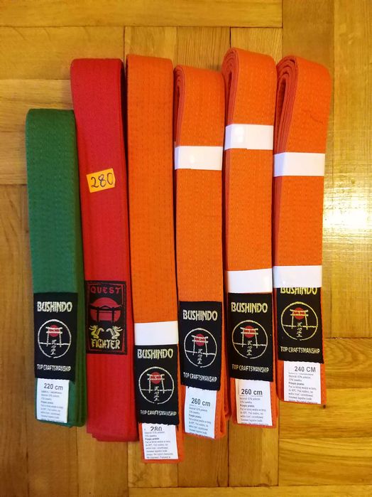 kimono Quest Kyokushin rozmiar 120 białe pas karate