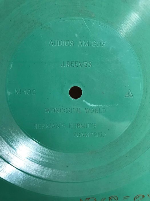 Pocztówka dźwiękowa PRL Jim Reeves Adios Amigos Wonderful World '60/70