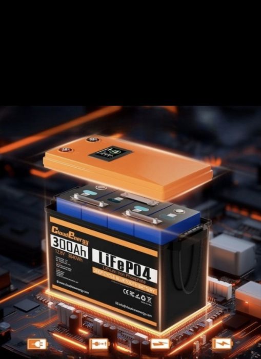 Akumulator lifepo4 12v 300ah Smart BMS kamper