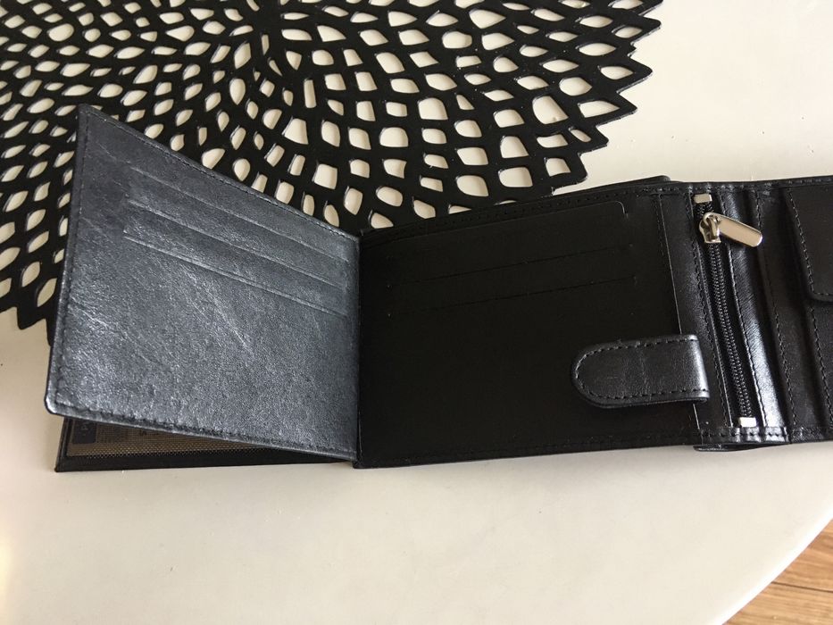 Portfel męski, skóra naturalna