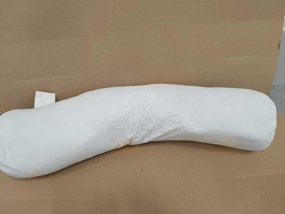 Abeil Doureve Absolu poduszka pod głowę wałek biała, 90 cm 2sztuki