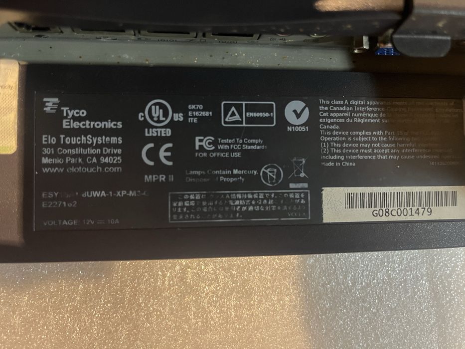 Elo touch terminal Pos Win XP dotykowy RS232