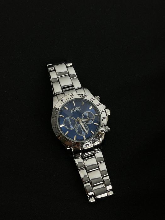 Zegarek Srebrno-Granatowy marki Hugo Boss