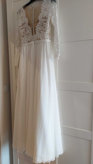 Suknia ślubna Herm's Bridal Dakota 150CM, DŁUGI RĘKAW