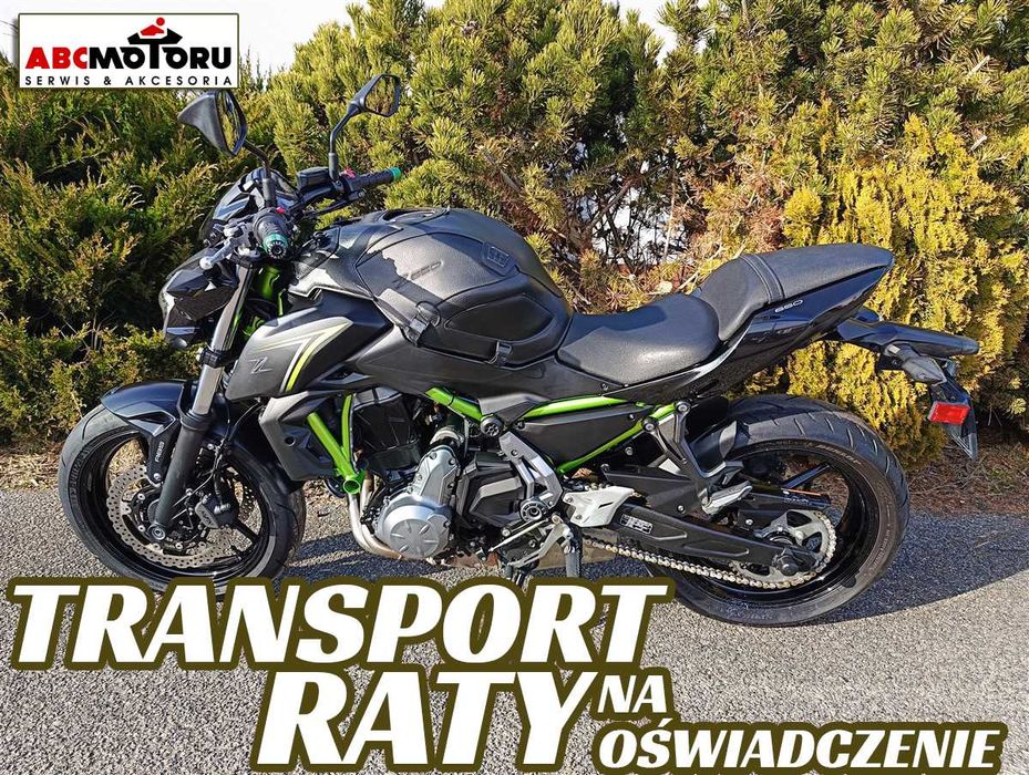 Kawasaki Z650, 2018 r. 27937 km BAGSTER transport raty na oświadczenie