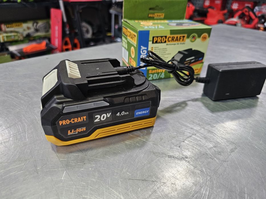 4.0Ah 20V Аккумулятор +Зарядное устройство ProCraft ( Stromo)