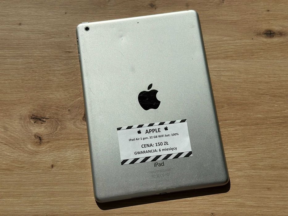 Tablet Apple iPad Air 1 gen. 32GB Wi-Fi – bat: 100% – GW 6M
