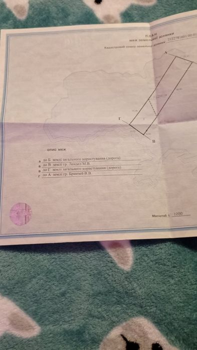 Продам земельну ділянку