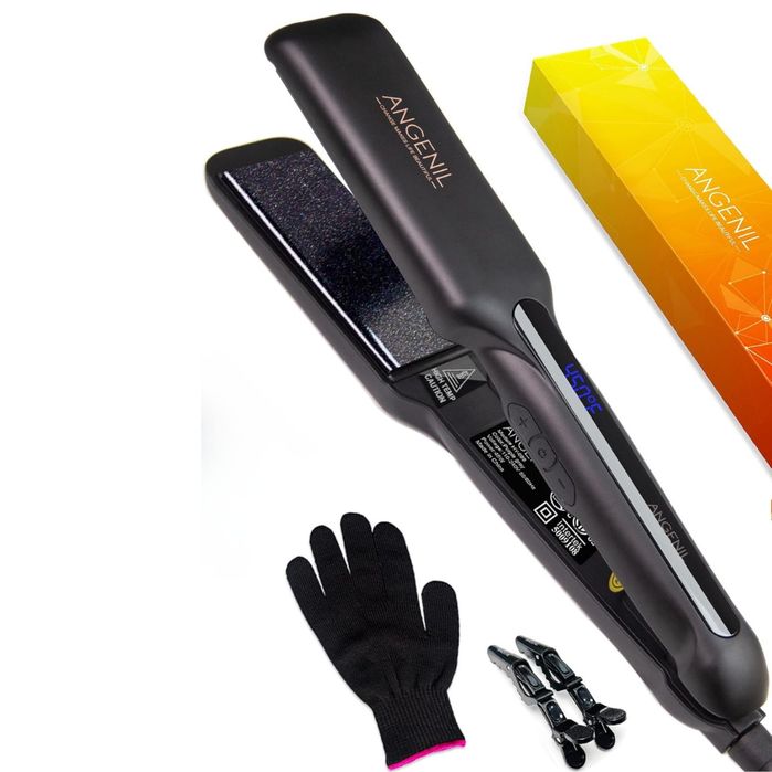 Prostownica i lokówka ceramiczna ANGENIL 2w1 z technologią jonową