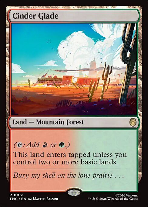 Karta Magic The Gathering Cinder Glade TMC 61