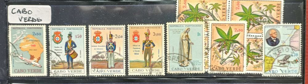 Album de Selos de Cabo Verde - selos desde 1877
