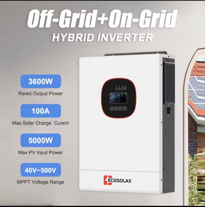Гібридний інвертор ECGSOLAX 3.6 kW 24V