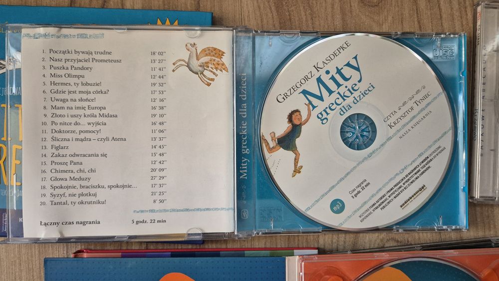 Audiobooki różne CD, mp3