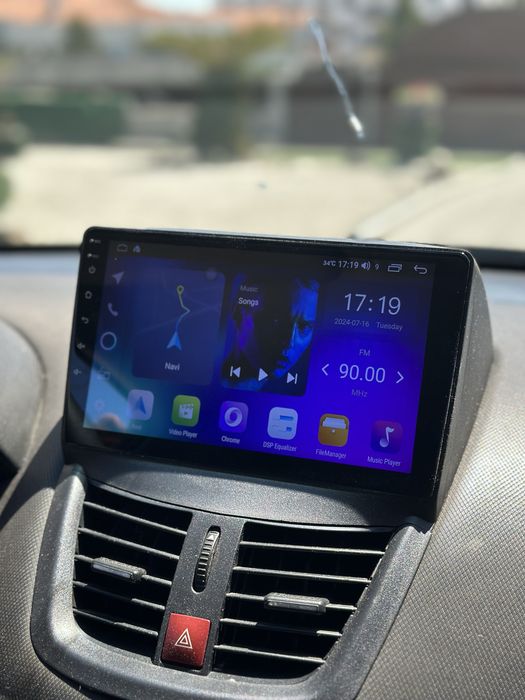 Rádio Peugeot 207 com Apple Carplay