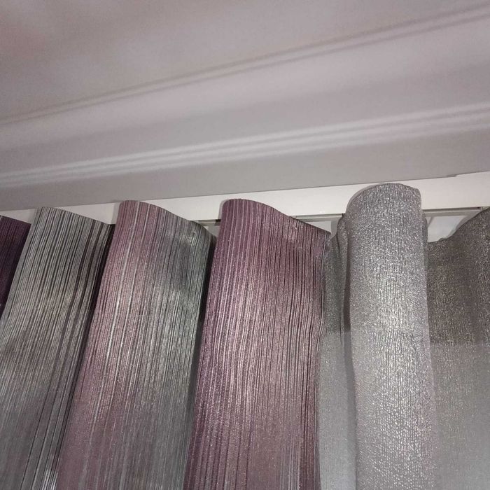 Cortinados Onda Perfeita + Varões | Excelente Estado