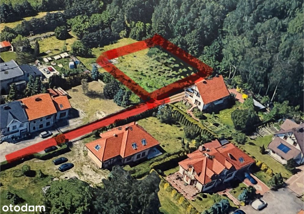 Działka 1000 m2 przy lesie, 500 m od Pogorii, MPZP, media