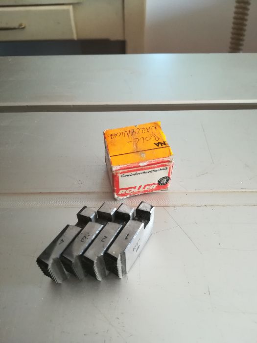 ROLLER narzyki do gwintownicy płytki cal + 1/2 cala komplet