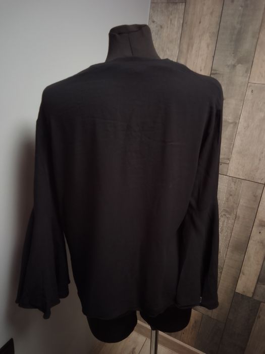 &Other Stories czarna bluzka szerokie rękawy M