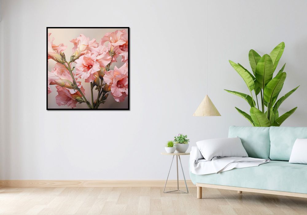 Plakat 90x90cm Kwiatowa Symfonia