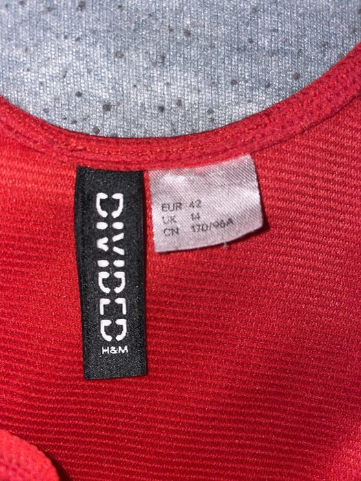 Sukienka czerwona h&m