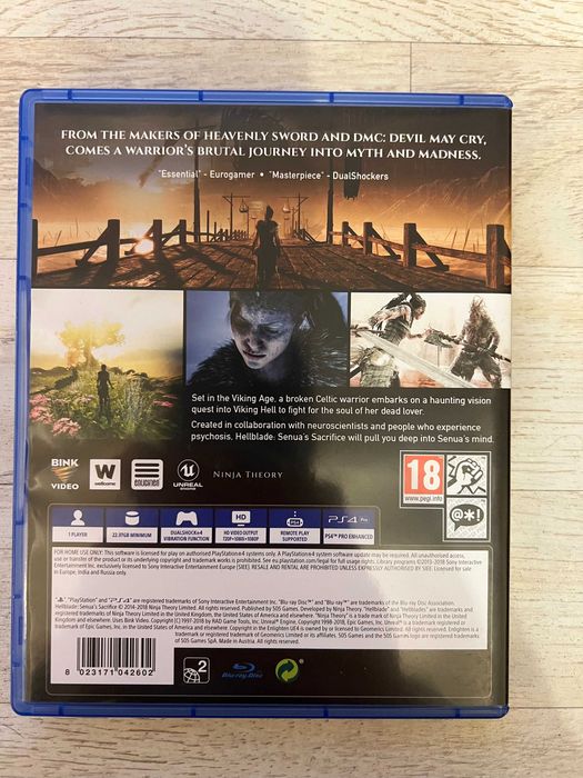 Hellblade: Senua’s Sacrifice - русские субтитры (PS4) - ФИЗИЧЕСКИЙ ДИСК