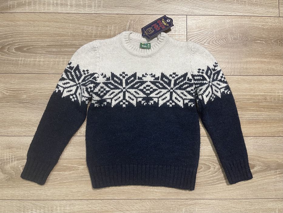 Светр кофта джемпер вʼязаний дуже теплий шерсть лана 5-6 років