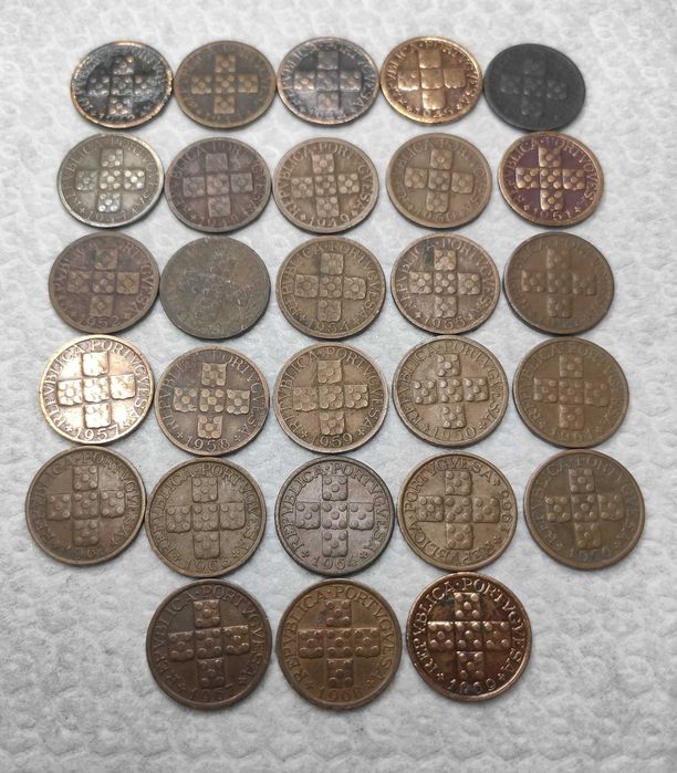Coleção completa de X Centavos (28 moedas)