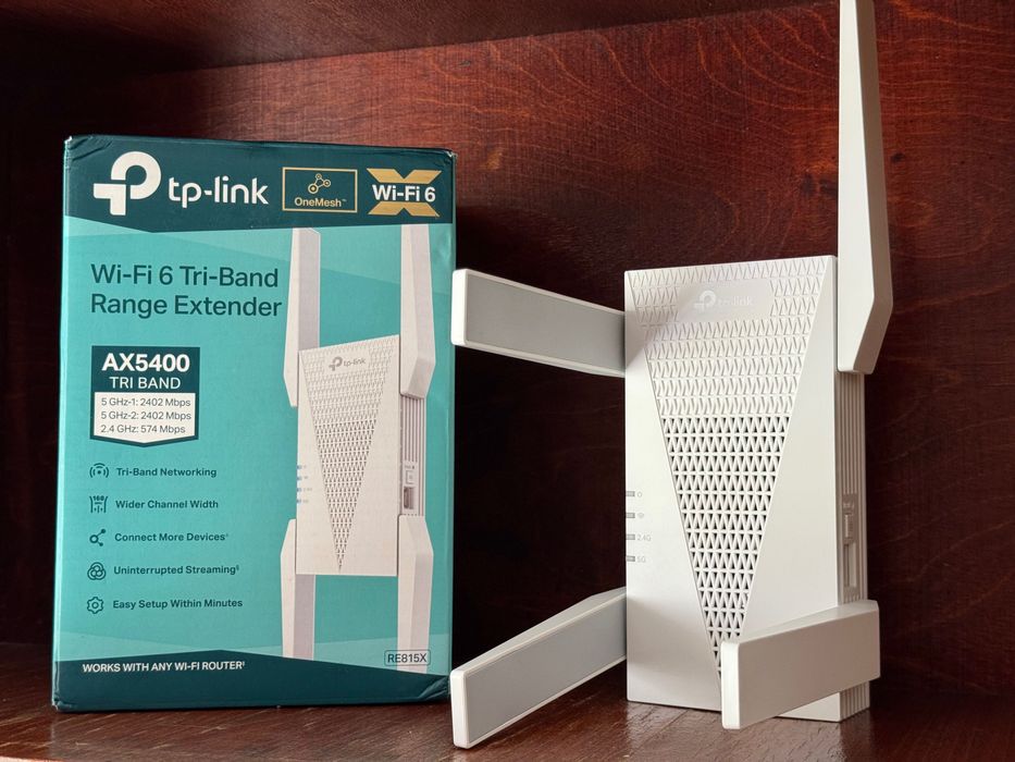 Ретранслятор WiFi сигналу TP-Link RE815X AX5400 OneMesh