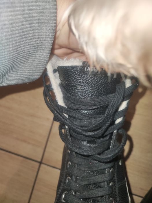 Buty skórzane Lacoste