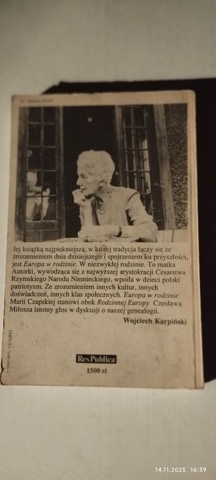 Europa w rodzinie-  Maria Czapka .