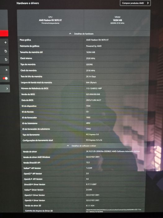 pc gaming como novo | cpu ryzen 9800x3d | gpu sapphire nitro 9070 XT | 32Gb cl30 6000mhz |  water cooler lian li hidroshift lcd | com garantia