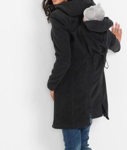 B.P.C płaszcz ciążowy z panelem dla dziecka szary ^34