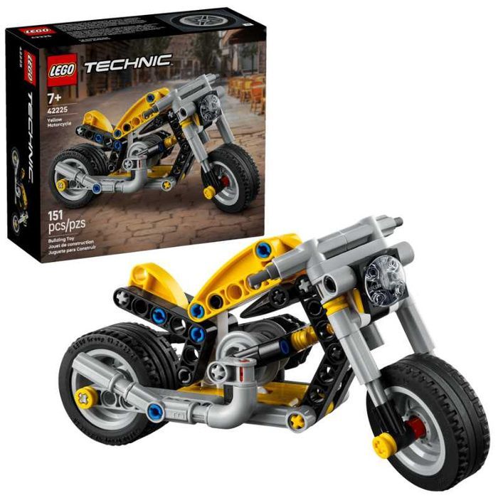Klocki LEGO Technic 42225 Żółty motocykl