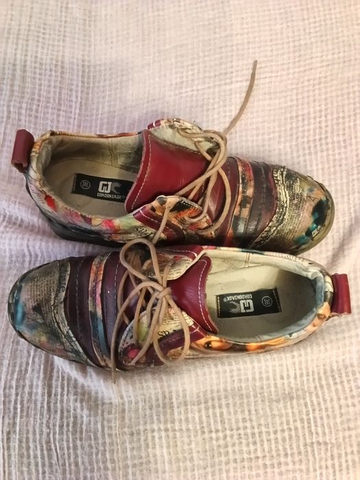 Туфлі жіночі шкіряні різнокольорові