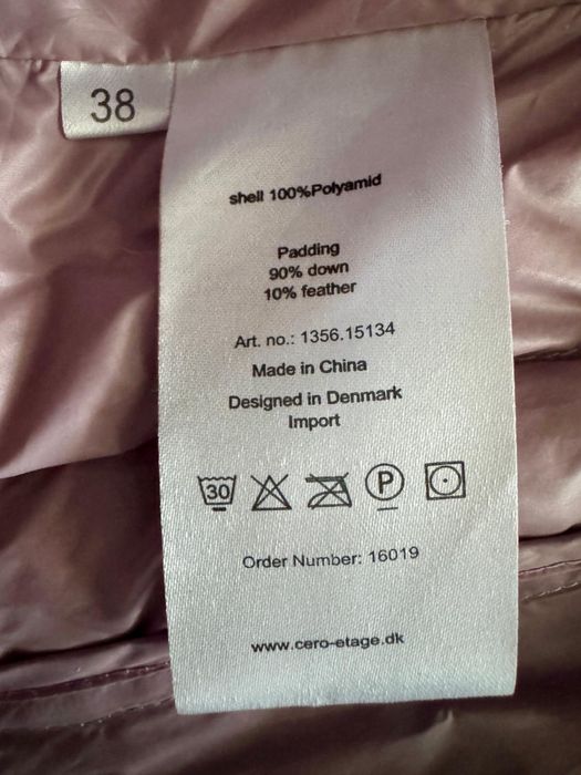 Kurtka puchowa lekka 38 Etage Danish Outwear