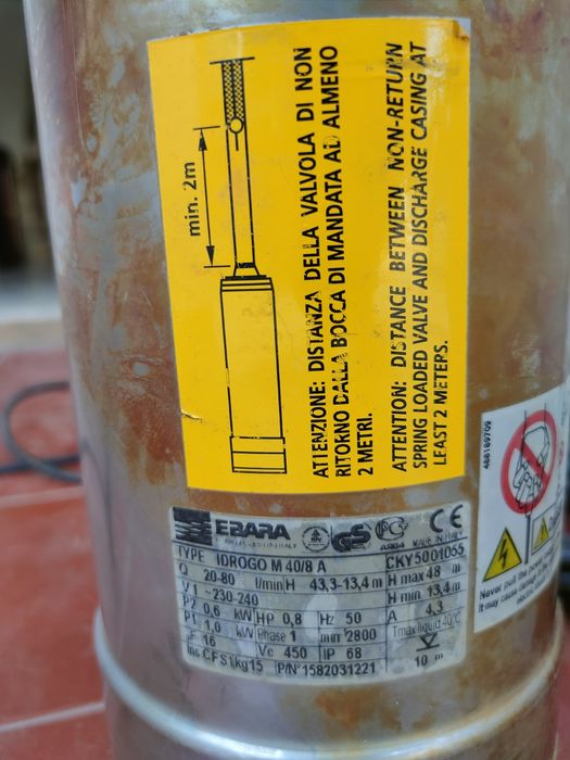 Eletrobomba Avariada