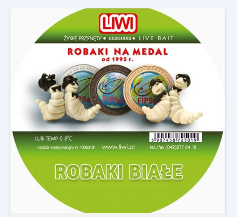 Robaki  zanęta przynęta
