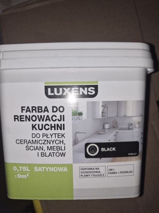 Farba do renowacji płytek, glazury czarna