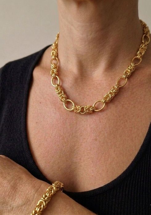Conjunto colar e pulseira