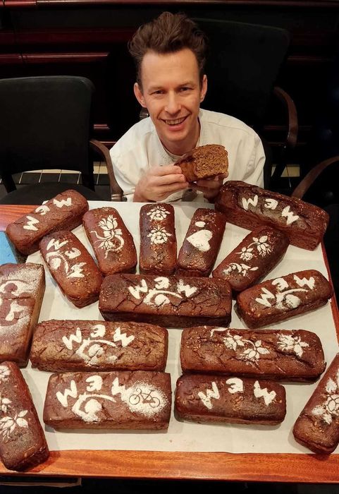 Chleb Żytni razowy majerankowy na zakwasie z 1933 ręcznie wytwarzany