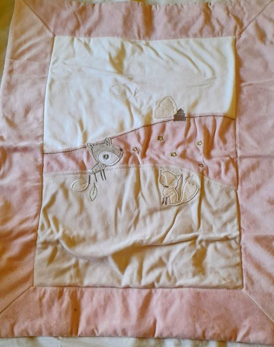 Manta para bebé em veludo 85x70 cm - Bom estado