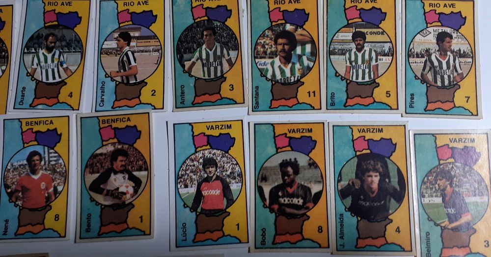 Cromos futebol antigos