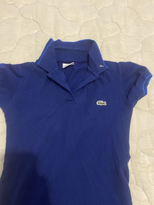 Polo Lacoste azul original – Tamanho 2 – Bom estado