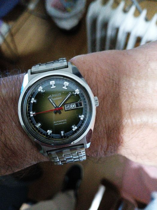 Relógio vintage automático "Argus Precision"