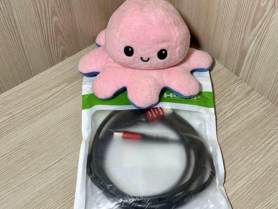 HDMI дріт (HDMI 2.1 8K 60Гц, 4K 120 Гц), 2 метри, червоний