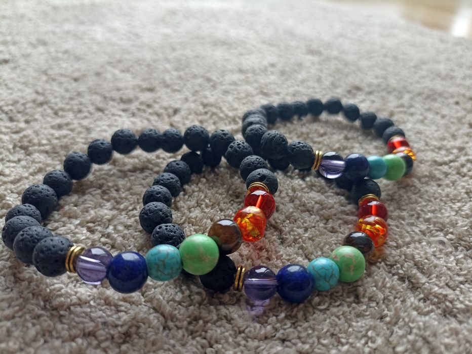 Pulseiras dos 7 chakras da Nature & Decouvertes