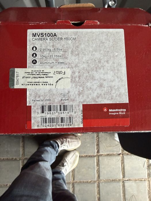 Slider Manfrotto MVS100A